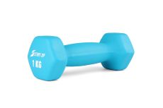 Гантель неопреновая 1 кг Start Up HY-D-021 голубой