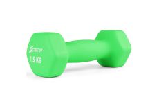 Гантель неопреновая 1,5 кг Start Up HY-D-021 зеленый