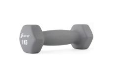 Гантель неопреновая 1 кг Start Up HY-D-021 серый